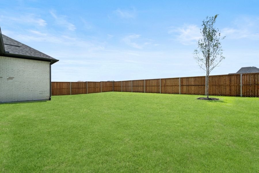 Exterior details and patio area of a home in Cambridge Crossing, Celina (Image 4). Exterior details and patio area of a home in Cambridge Crossing, Celina (Image 4).