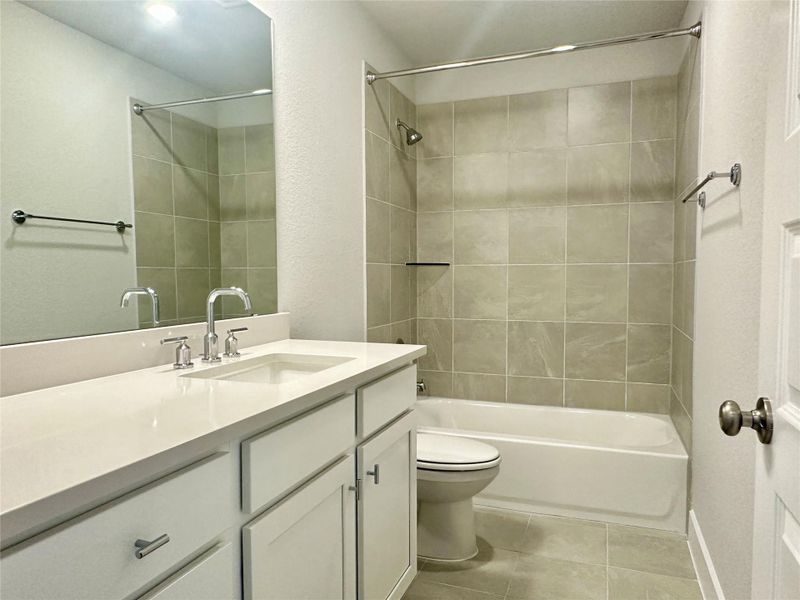 Furnished interior view inside a new home in The Colony 50', Bastrop (Image 2).