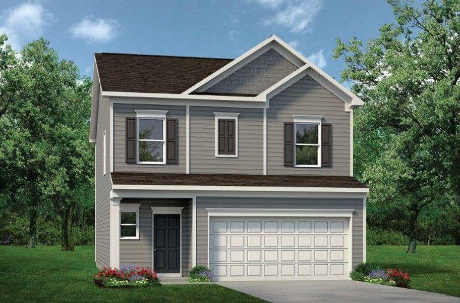 Front exterior of a new home in Hillcrest Park, Ringgold, GA, highlighting curb appeal (Image 1). Front exterior of a new home in Hillcrest Park, Ringgold, GA, highlighting curb appeal (Image 1).