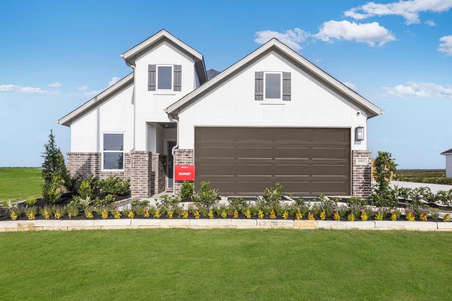 Representative exterior photo of a completed home built from the Dorset by Taylor Morrison in Raburn Reserve 50s, Tomball, TX (Image 19).