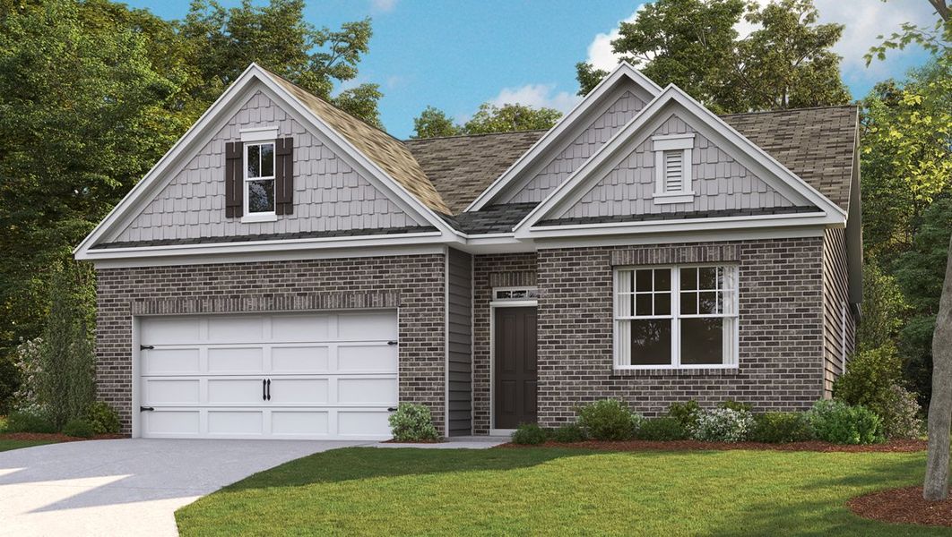 Representative exterior photo of a completed home built from the CALI by D.R. Horton in Villages of Hunters Point, Lebanon, TN (Image 23).