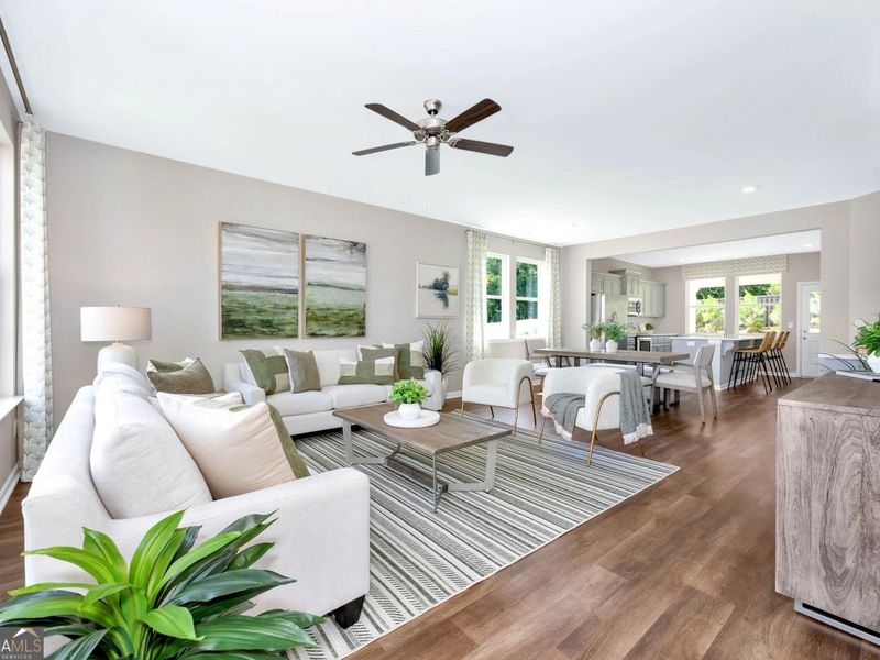 Furnished interior view inside a new home in Ivy Glen, Perry (Image 2). Furnished interior view inside a new home in Ivy Glen, Perry (Image 2).