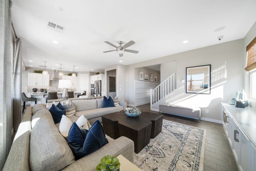 Furnished interior view inside a new home in Estrella, Goodyear (Image 11).