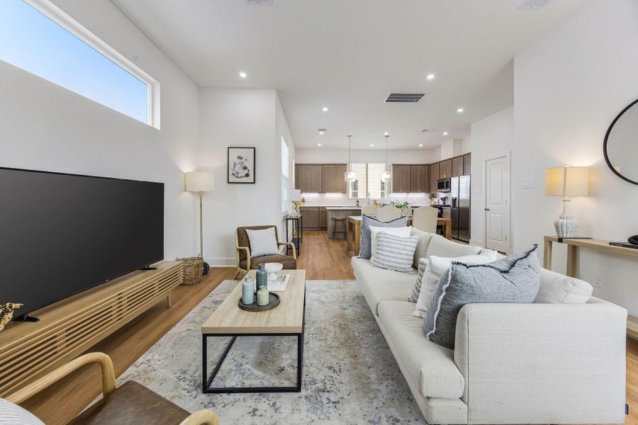 Furnished interior view inside a new home in Commons at West Tidwell, Houston (Image 16).
