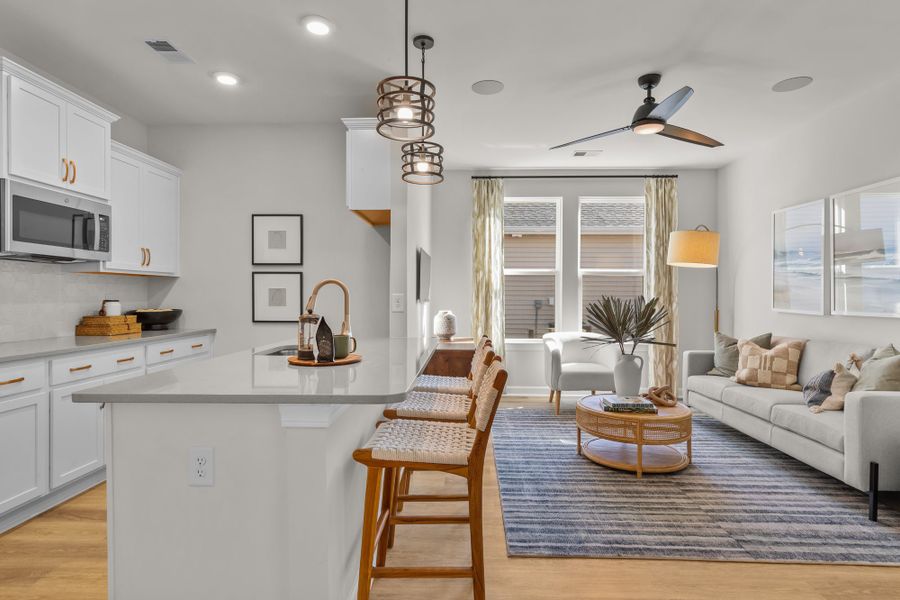 Representative furnished interior of a home built from the The Seashore Multigen by Chesapeake Homes in Coastal Club of the Carolinas, Calabash (Image 28).