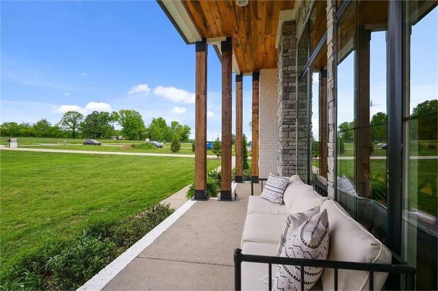 Exterior details and patio area of a home in , Fayetteville (Image 3). Exterior details and patio area of a home in , Fayetteville (Image 3).