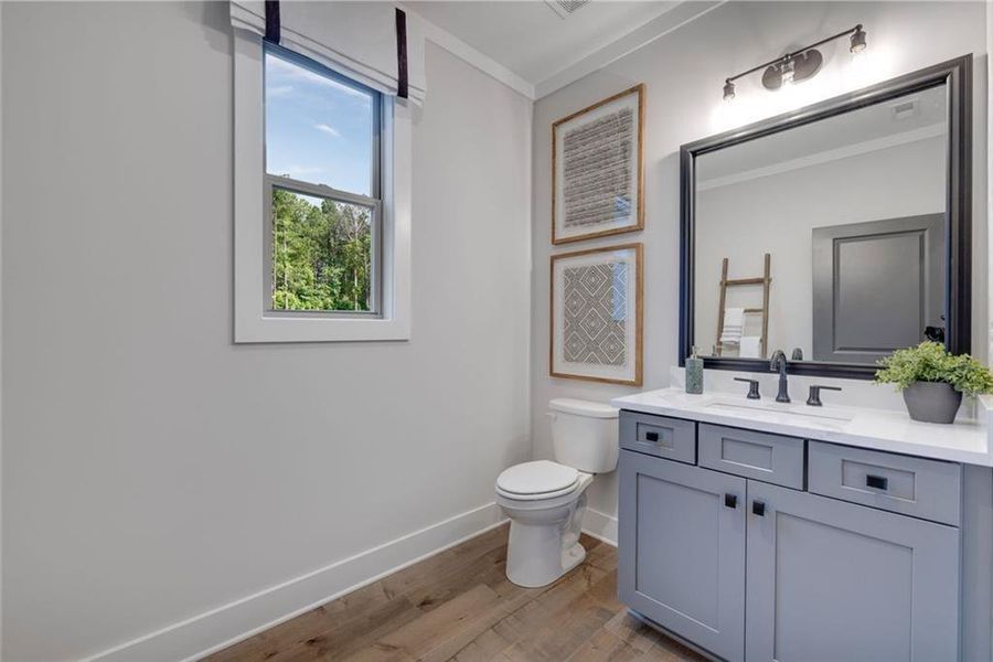 Furnished interior view inside a new home in Soleil Belmont Park, Canton (Image 44).