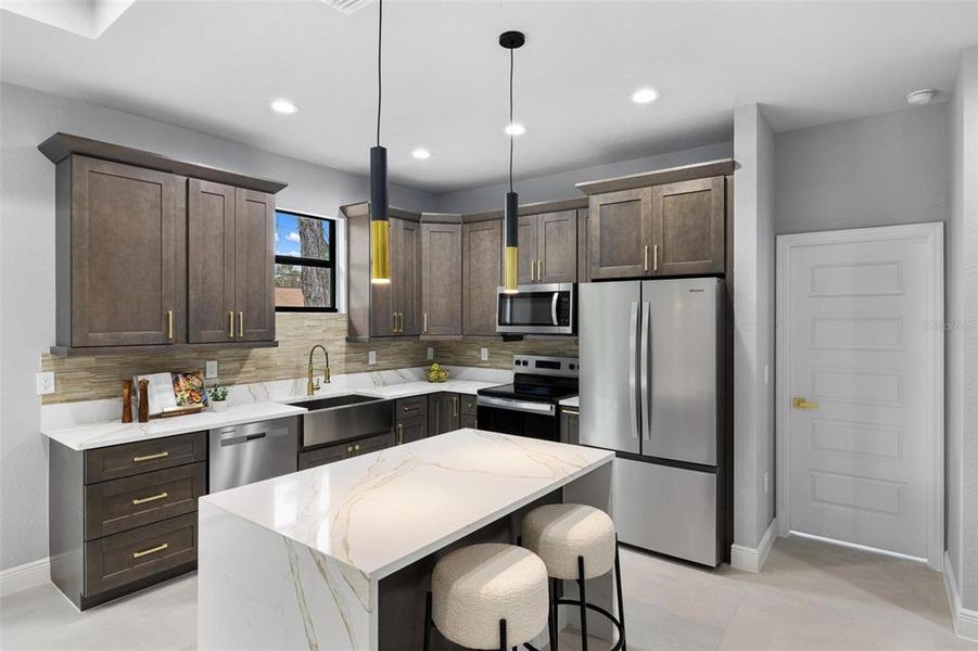 Furnished interior view inside a new home in , North Port (Image 18).