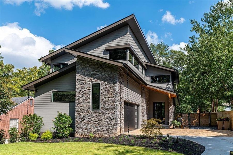 Front exterior of a new home in , Decatur, GA, highlighting curb appeal (Image 7).
