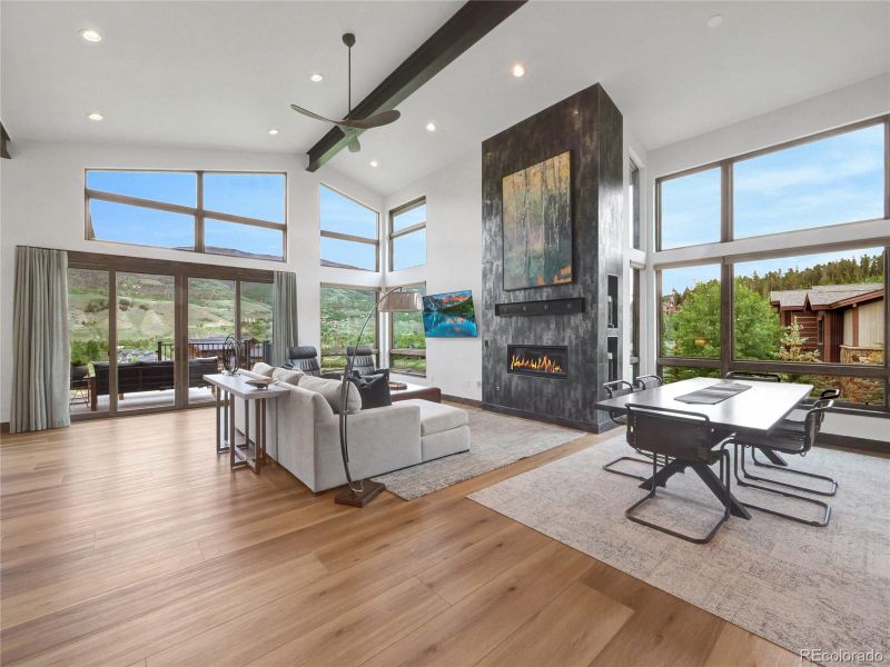 Furnished interior view inside a new home in , Silverthorne (Image 9).