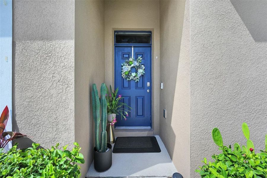 Exterior details and patio area of a home in Windrose, Apopka (Image 23).