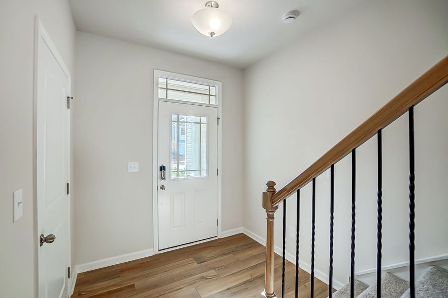 Foyer and front entry