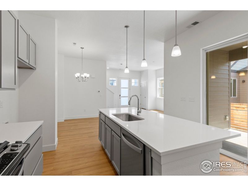 Furnished interior view inside a new home in Trailside on Harmony, Timnath (Image 5).