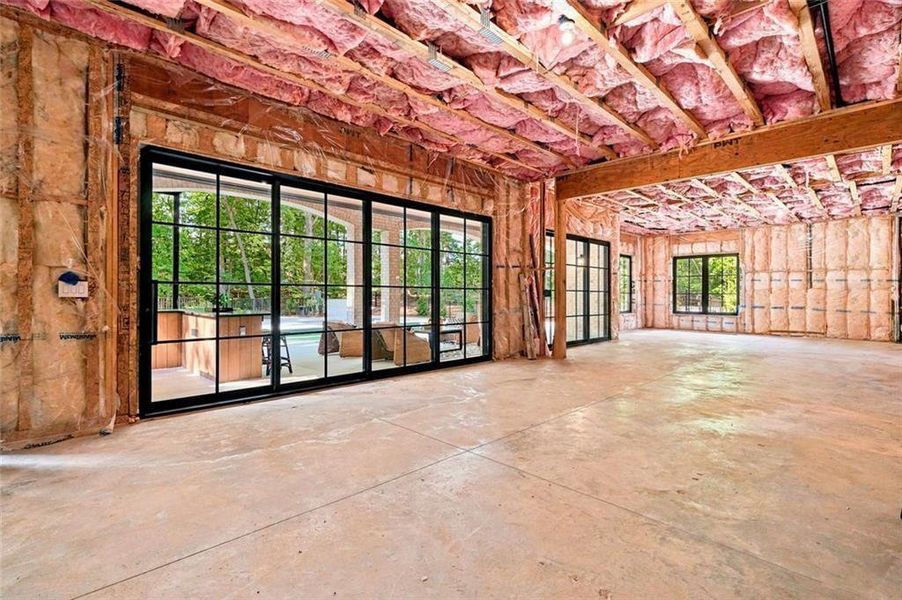 In-progress construction of a new home in , Alpharetta, GA (Image 140).