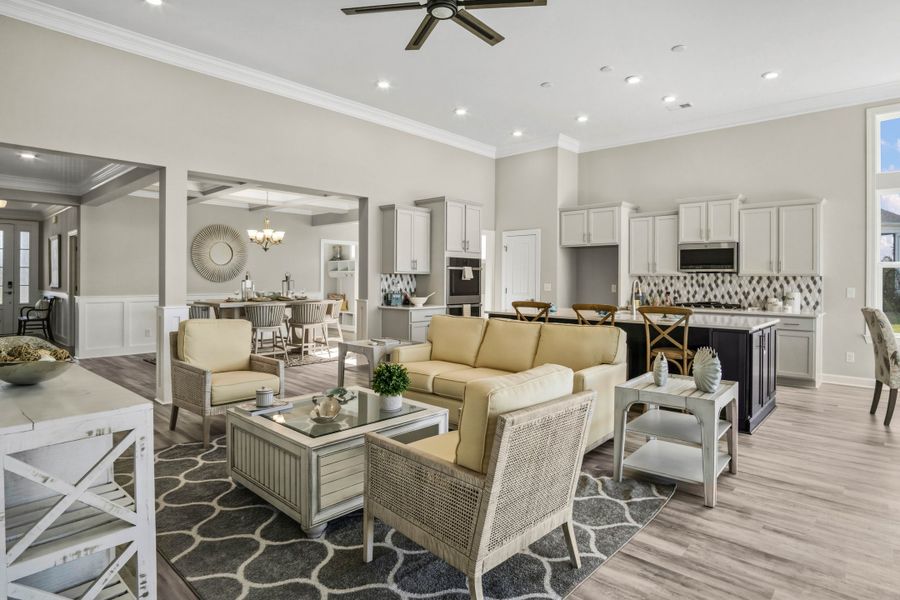 Furnished interior view inside a new home in Bridgewater - Waterside Village, Little River (Image 17).
