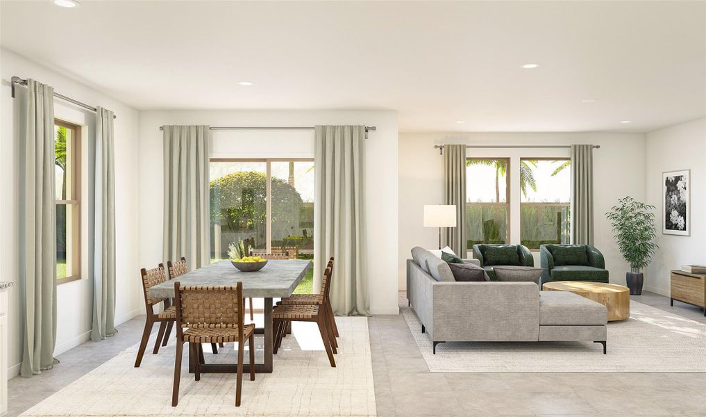 Sun-lit dining area (*Artist rendering used for illustration purposes only.) Sun-lit dining area (*Artist rendering used for illustration purposes only.)