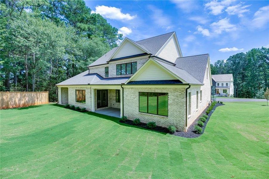 Exterior details and patio area of a home in , Buford (Image 39).