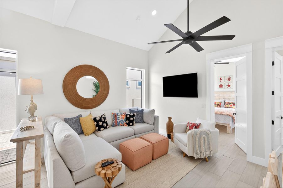 Furnished interior view inside a new home in , Port Aransas (Image 5).