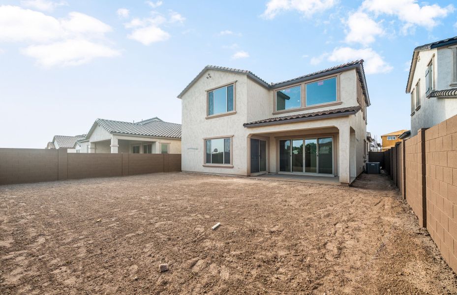 Exterior details and patio area of a home in Legado West, Queen Creek (Image 3).