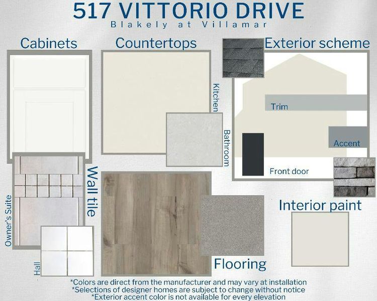 Blakely - Colors for This home Blakely - Colors for This home