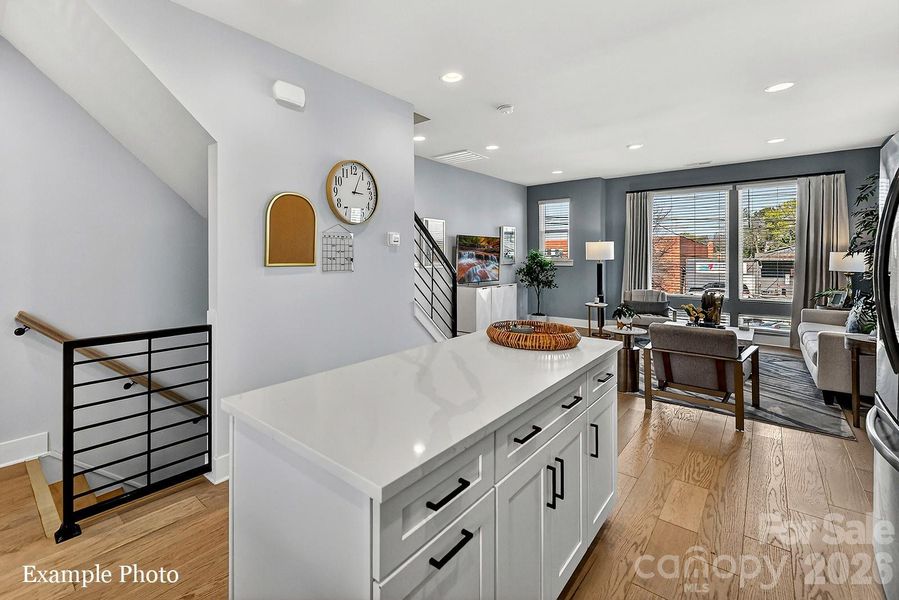 Furnished interior view inside a new home in North End Terraces, Charlotte (Image 5).