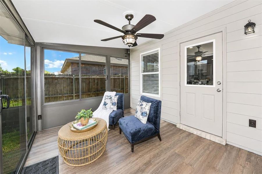 Exterior details and patio area of a home in , Denton (Image 4). Exterior details and patio area of a home in , Denton (Image 4).