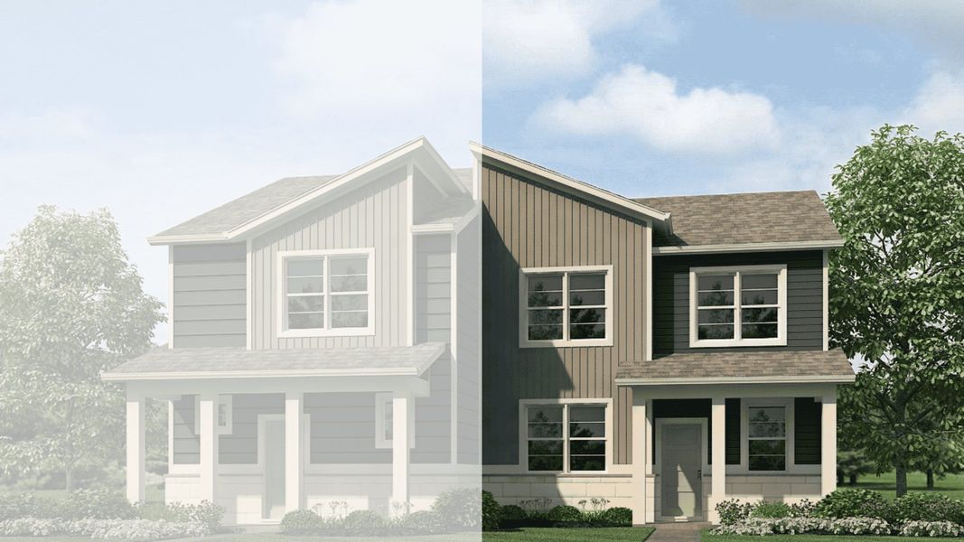 Representative exterior photo of a completed home built from the Vail by D.R. Horton in Villas at Vantage, Berthoud, CO (Image 23).