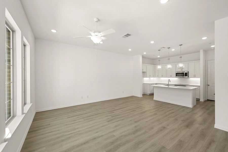 Open Kitchen-Living-Dining Room