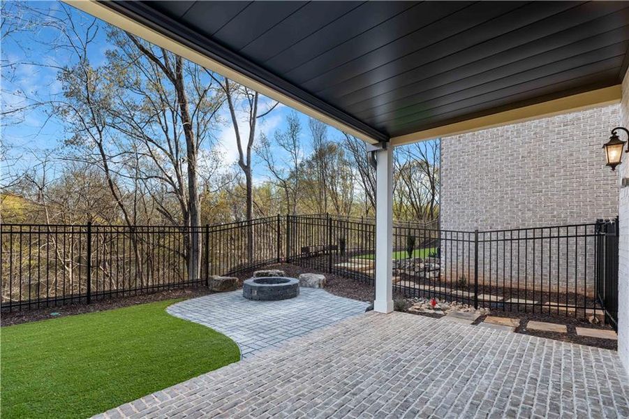 Exterior details and patio area of a home in , Peachtree Corners (Image 30). Exterior details and patio area of a home in , Peachtree Corners (Image 30).