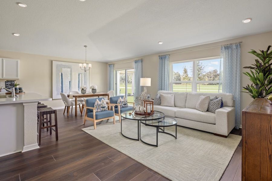 Representative furnished interior of a home built from the 1541 Modeled by KB Home in Woodland Oaks I, Brooksville (Image 4). Representative furnished interior of a home built from the 1541 Modeled by KB Home in Woodland Oaks I, Brooksville (Image 4).