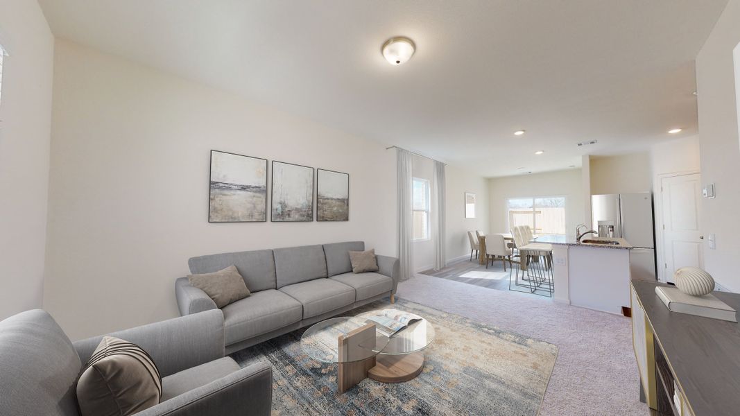 Representative furnished interior of a home built from the Falcon by Starlight Homes in Bryson's Ridge - New Homes in Spring Hope, NC, Spring Hope (Image 8).