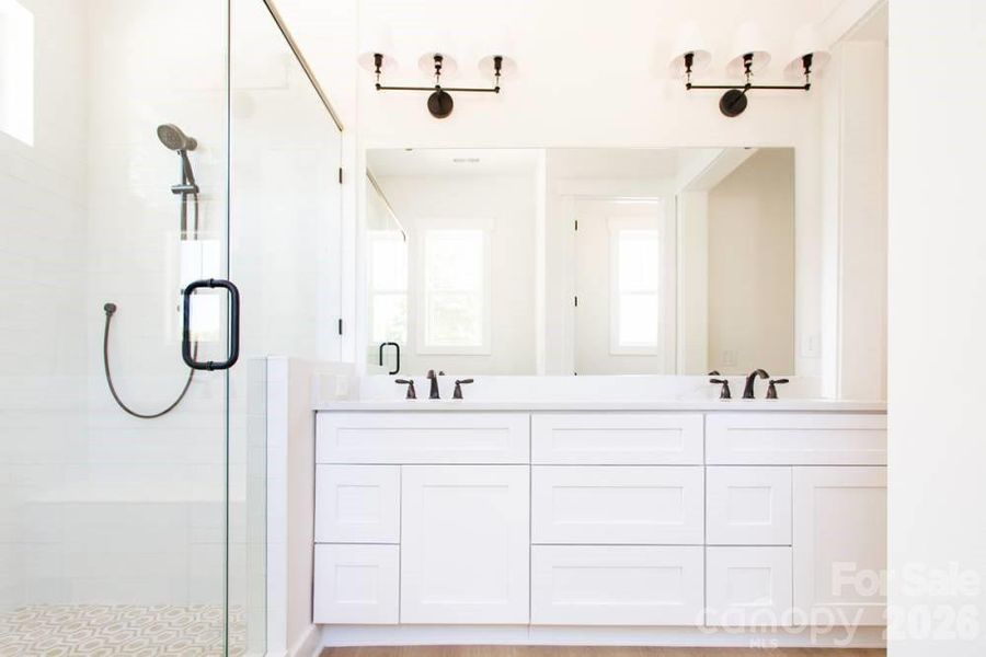 Furnished interior view inside a new home in , Weddington (Image 10).