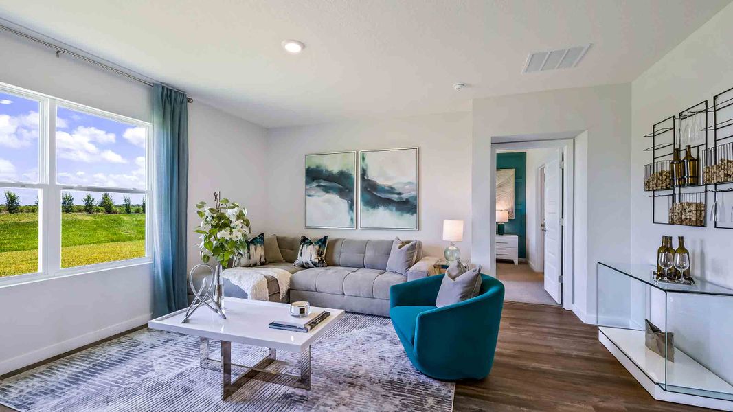 Furnished interior view inside a new home in Star Farms at Lakewood Ranch, Bradenton (Image 6).