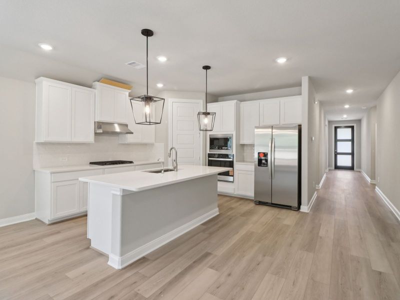 Furnished interior view inside a new home in Sanford Farms - Classic Series, Waller (Image 10). Furnished interior view inside a new home in Sanford Farms - Classic Series, Waller (Image 10).