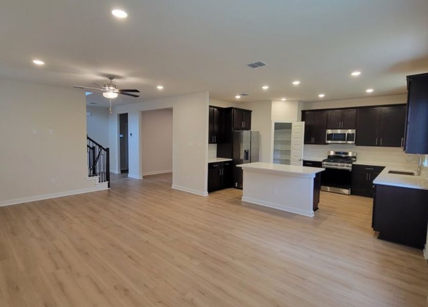Furnished interior view inside a new home in Trilogy Grove, Leon Valley (Image 4).