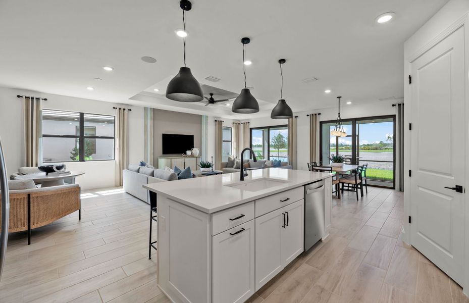 Connected spaces, great for hosting friends and family