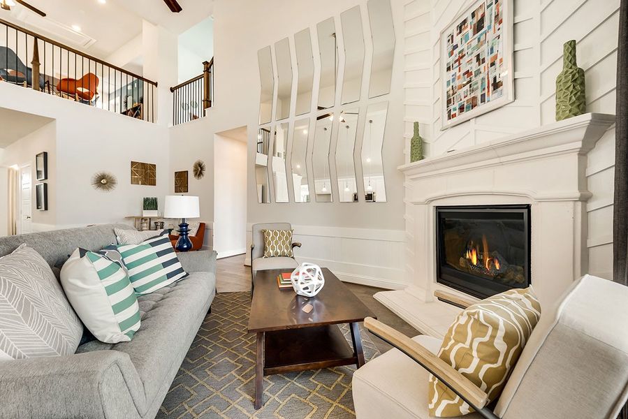 Representative furnished interior of a home built from the Grand Savannah by Grand Homes in Grand Oaks, Celina (Image 11).