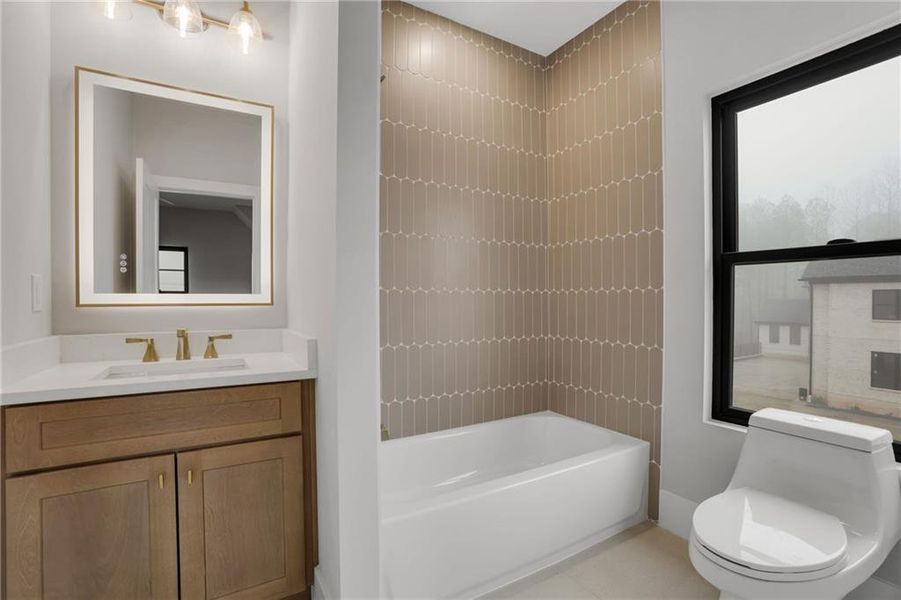 Furnished interior view inside a new home in , Milton (Image 45).