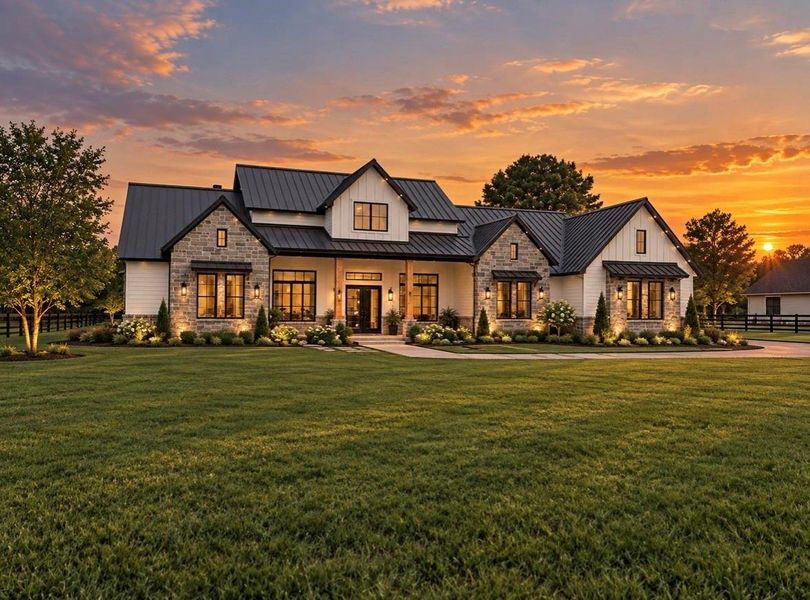 Front exterior of a new home in , Montgomery, TX, highlighting curb appeal (Image 11).