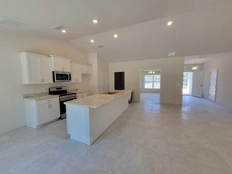 Actual home under construction.