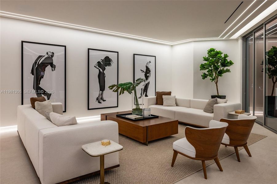 Furnished interior view inside a new home in , Hallandale Beach (Image 46).