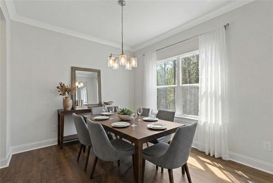 Furnished interior view inside a new home in , Dallas (Image 6).