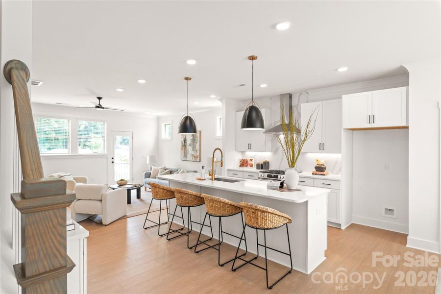 Furnished interior view inside a new home in , Charlotte (Image 14).
