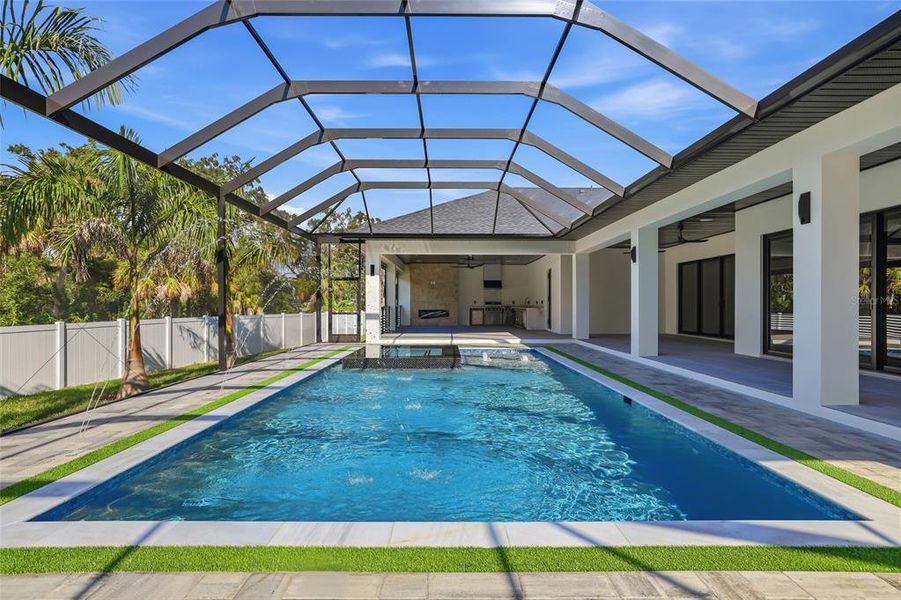 Exterior details and patio area of a home in , Tampa (Image 50).