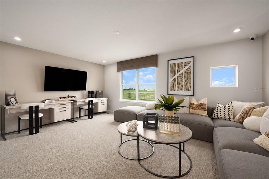 Furnished interior view inside a new home in Pasadena Ridge Master, Dade City (Image 19).