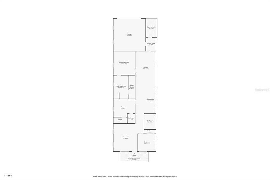 2D floor plan layout of this home in , St. Petersburg, FL (Image 7).