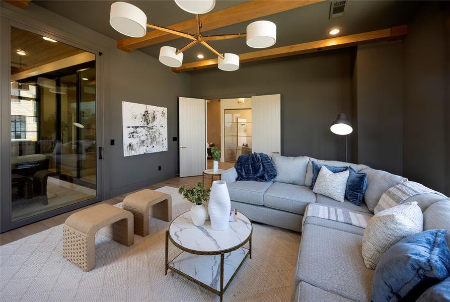 Furnished interior view inside a new home in , Southlake (Image 12). Furnished interior view inside a new home in , Southlake (Image 12).