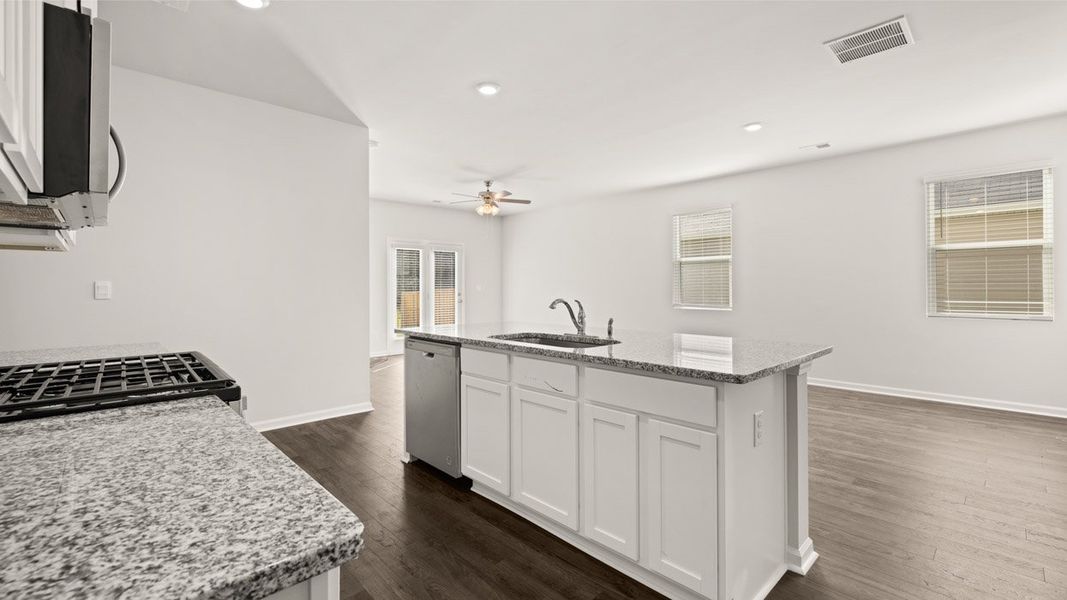 Furnished interior view inside a new home in Highland Hills, Graniteville (Image 7).