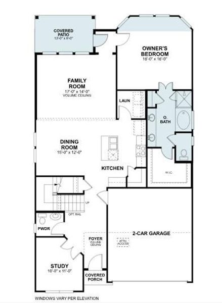 2D floor plan layout of this home in Cedar Brook, Leander, TX (Image 2). 2D floor plan layout of this home in Cedar Brook, Leander, TX (Image 2).