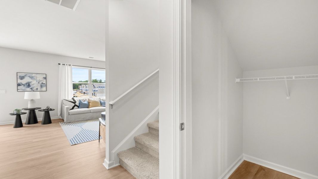 Representative furnished interior of a home built from the BELHAVEN by D.R. Horton in Pointe Park, Union City (Image 28).